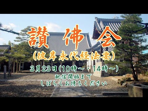 2024年3月23日彼岸永代経法要：午後（住職）