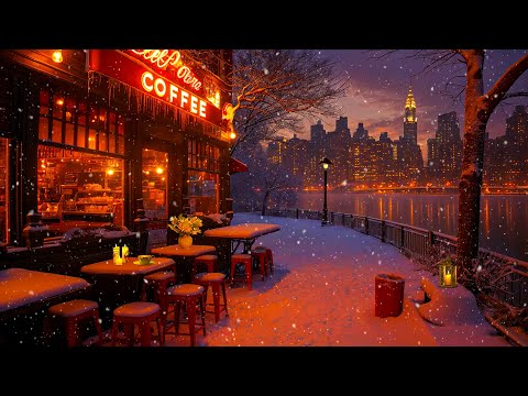 New York Cozy Coffee Shop Ambience ☕ Rhythmic and Exquisite Jazz Music for a Good Mood All Day