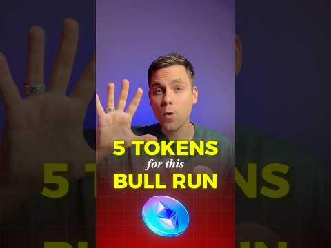 Top 5 tokens for this bull run #crypto #bitcoin #ethereum