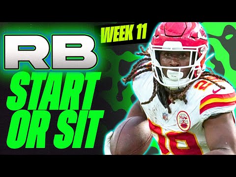 🔥 WEEK 11 RB MUST Start/Sit Analysis! 🚀 | 2024 Fantasy Football Advice