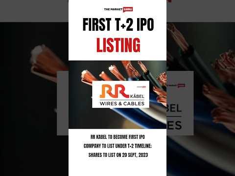 First T+2 IPO Listing In The Indian Share Market History | RR Cable Stock Listing #stockmarket  #nse