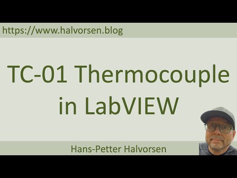 TC-01 Thermocouple Temperature Device in LabVIEW