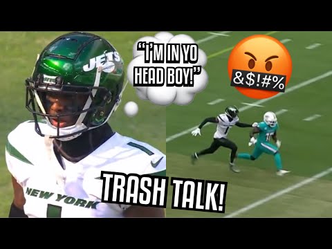 Sauce Gardner Vs Tyreek Hill & Jaylen Waddle 🤬 TRASH TALK! (WR Vs CB) Jets Vs Dolphins highlights