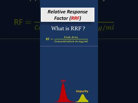 Relative response factor HPLC | RRF calculation in HPLC | #hplc