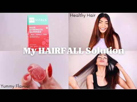 Get Rid of Hair Fall with HK Vitals Hair Strength Gummies! Best Supplement For Hair