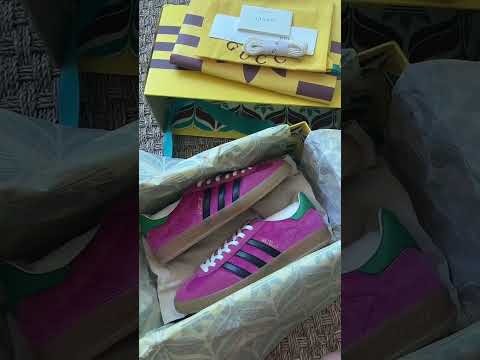 Unboxing the Gucci Adidas Collab | Gucci Pink Sambas Unboxing | Best Christmas Present Ever!