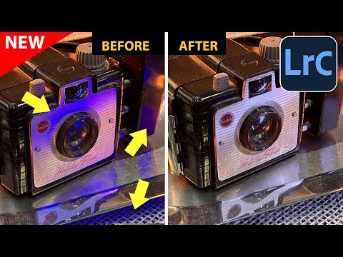 Remove Colored light in Lightroom with point color