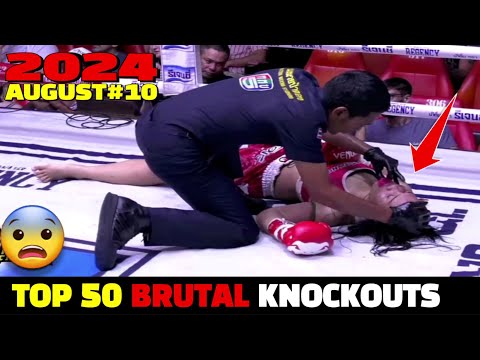 Top 50 Brutal Knockouts August 2024 #10 (MMA•Muay Thai•Boxing•Kun khmer)