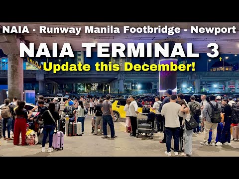 Manila Airport Walking Tour | NAIA Terminal 3 to Newport City – December 2024 Update | Philippines