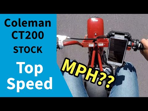 Coleman CT200 TOP SPEED RUN bone stock