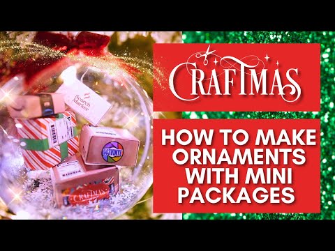 How To Make Ornaments With Mini Packages | EASY Cricut Christmas Tutorial