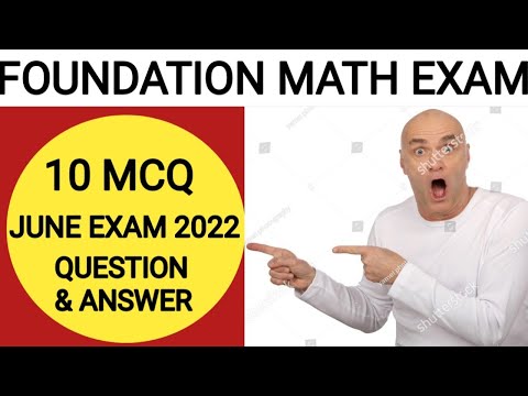 | CA FOUNDATION  Math June Exam | MCQ Discuss | Questions & Answer|