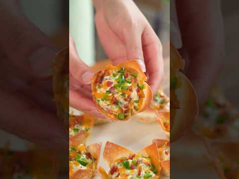 JALAPEÑO POPPER WONTON CUPS!