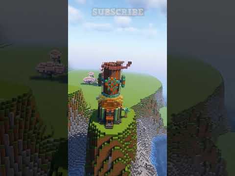 Minecraft Steam Punk Tower #minecraft #buildhacks