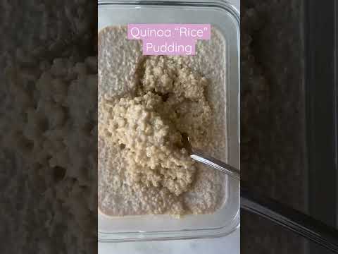 Quinoa “Rice” Pudding is higher in protein & a GREAT breakfast option! #shorts #easyrecipe #healthy