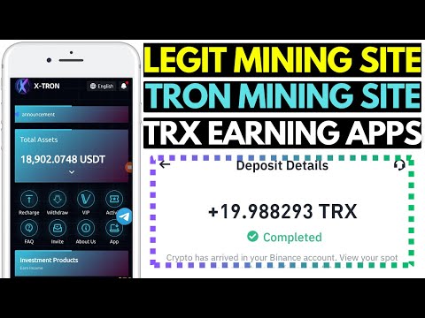 New X-TRON Mining Website in 2025 | Free TRX Earning Apps | Best TRX Investment Platform