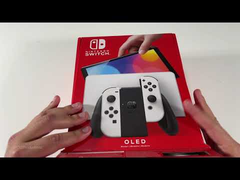 Nintendo Switch OLED Model Unboxing: White!