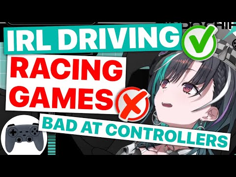 Chihaya Good At Driving IRL, Sucks At Racing Games (Rindo Chihaya / Hololive) [Eng Subs]