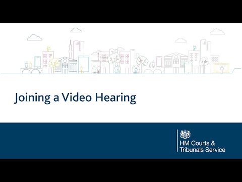 Joining a video hearing