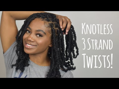 Knotless 3 Strand Twists | Lightweight, No Tension!