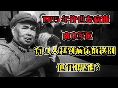 1985年许世友病逝，南京军区有9人赶到病床前送别，他们都是谁