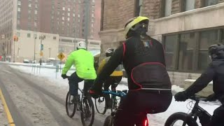 Bikers brave snow blizzard to raise money for good cause