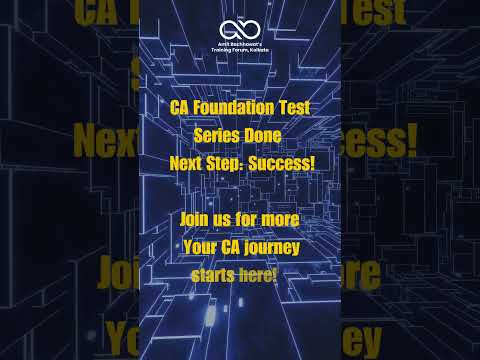 Test Series For CA Foundation Students | Amit Bachhawat Training Forum