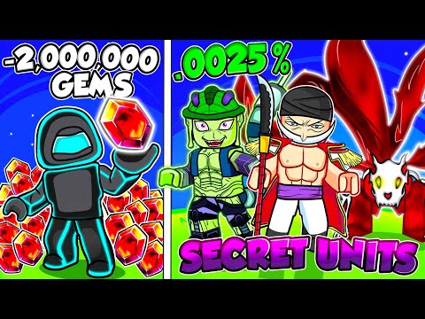 What It Takes To Obtain A Secret Unit In Roblox Anime Tower Defense