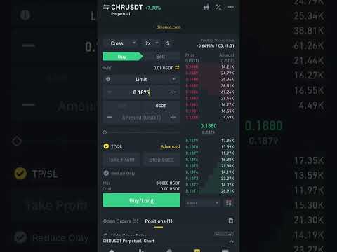 My Frist time binance future trading 😊