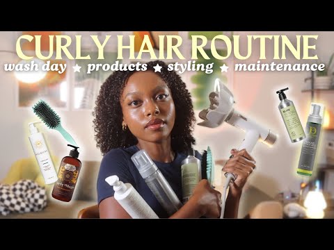 The PERFECT Curly Hair Routine | wash day, styling, products + maintenance