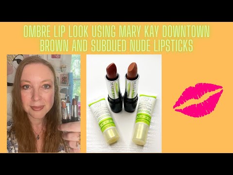 Ombre Lip Look Using Mary Kay Downtown Brown & Subdued Lipsticks || Tutorial