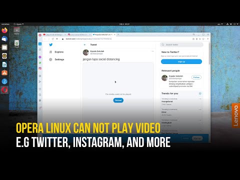 Fix Opera Can't Play Video (e.g Instagram, Twitter) in Ubuntu, Linux Mint, and More