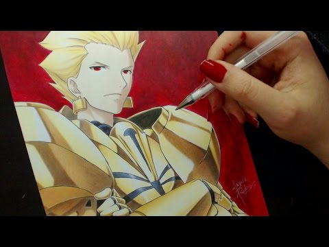 Speed Drawing - Gilgamesh (Fate/Zero)