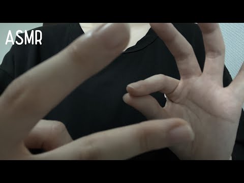 [ASMR] 引っ張ってチョキンと切るハンドムーブメント✂️ &カードのネイルタッピング音  [Hand Movements/nail tapping sounds/画面暗め/音フェチ]