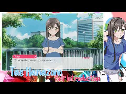 【ENGLISH】 Poppin'Party // Tae Hanazono Self Introduction