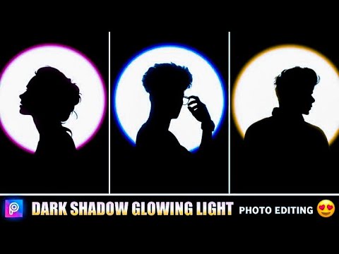 Picsart Dark Shadow Glowing Effect Photo Editing Tutorial || Dark Shadow Photo Editing in Picsart