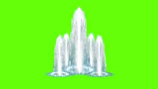 Green screen water animation video, Copyright free video.