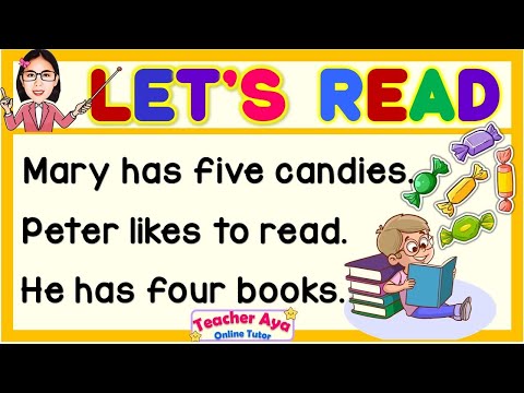 English Reading Lesson for Kids | Compilation | Practice Reading | Learn to Read | Teacher Aya