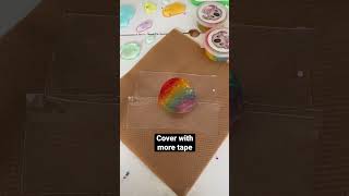 Jelly slime squishy using nano tape 🌈 #satisfying #diy #nanotape #crafts #aesthetic