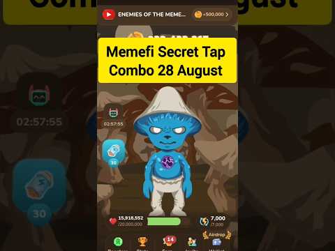 Memefi Secret Tap Combo 28 August #memefi #dailycombo