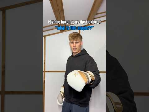 POV: the boxer spars the kickboxer