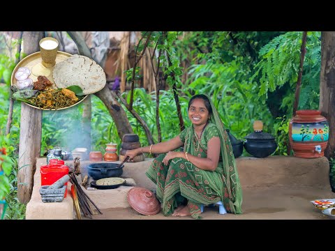 Traditional Village Cooking | Real Village Nature Life in Gujrat, India | Rainy Season in Village