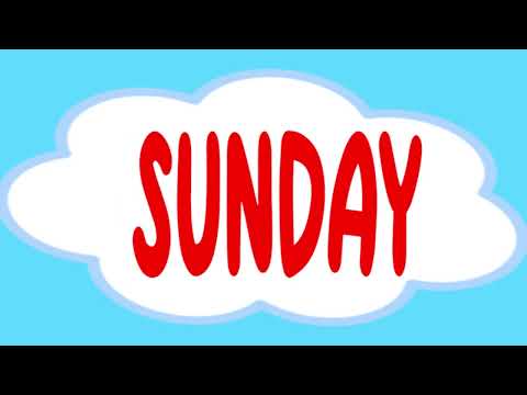 Days of the Week | Sunday Monday | 7 Days of the Week | LittleKidsTV