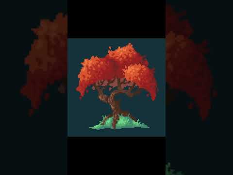 Pixel Art Tree | Procreate #shorts #pixelart