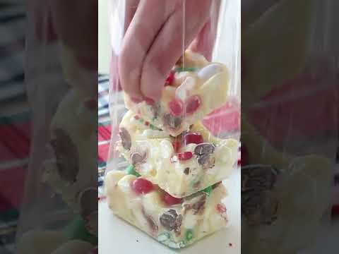 Christmas Rocky Road Fudge