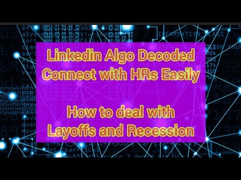 How to grow Linkedin Connections| Connect with HRs easily| Dealing layoffs and Recession