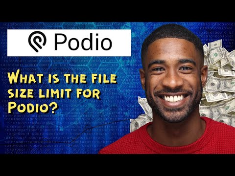 What is the file size limit for Podio