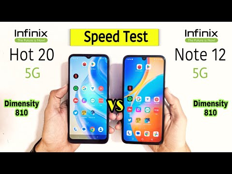 Infinix Hot 20 5g vs Infinix Note 12 5g Speed Test & Comparison