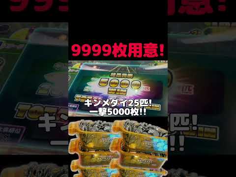 9999枚用意したらメダル増えるのか!? #メダルゲーム #ゲーセン #ガッ釣りgo