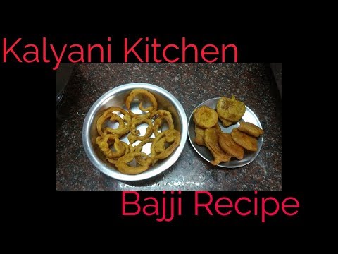 Bajji Recipe Video | Onion rings Indian style | Kalyani Kitchen #2